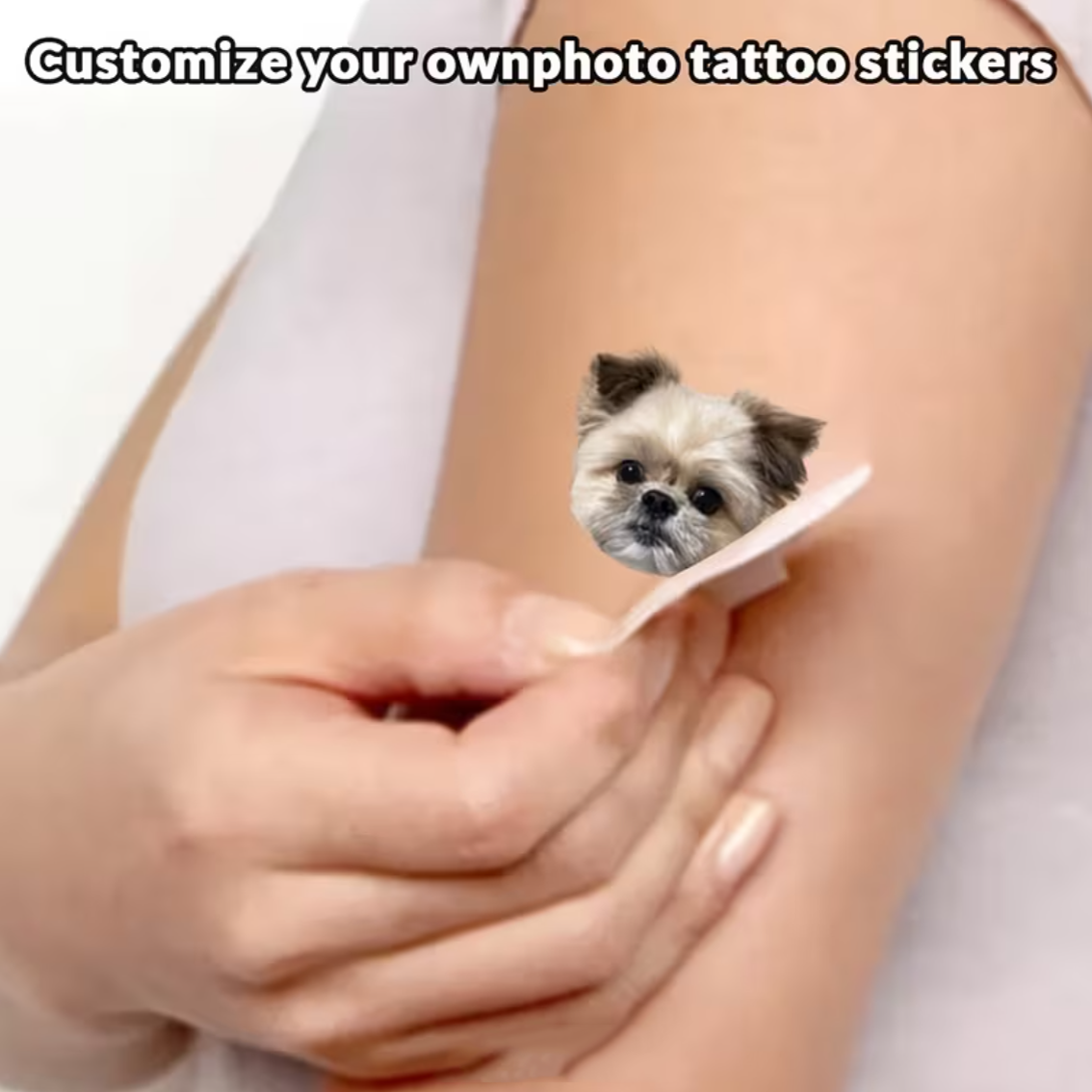 Custom Temporary Tattoos Personalized Tattoos with Photo Face Name Logo Customized for Adults Kids Women Men Gift Wedding Xmas Bachelorette Party Graduation Decor Birthday