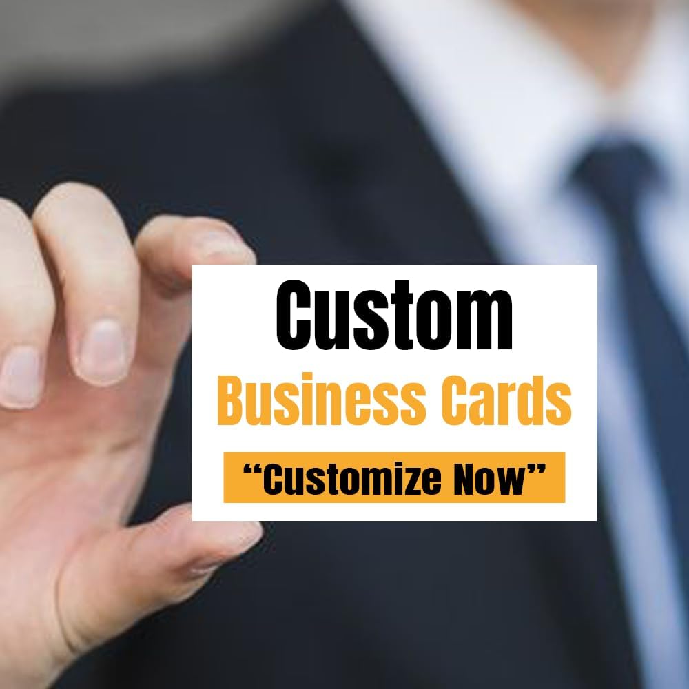 Custom Business Cards with Business Logo Text Photo, Customized Business Cards Double-sided Printed with Different Design, Personalized Business Cards Add Your Own Design