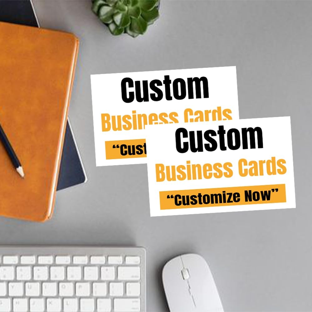 Custom Business Cards with Business Logo Text Photo, Customized Business Cards Double-sided Printed with Different Design, Personalized Business Cards Add Your Own Design