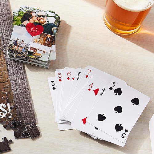Minimalist Wavy Border Playing Cards