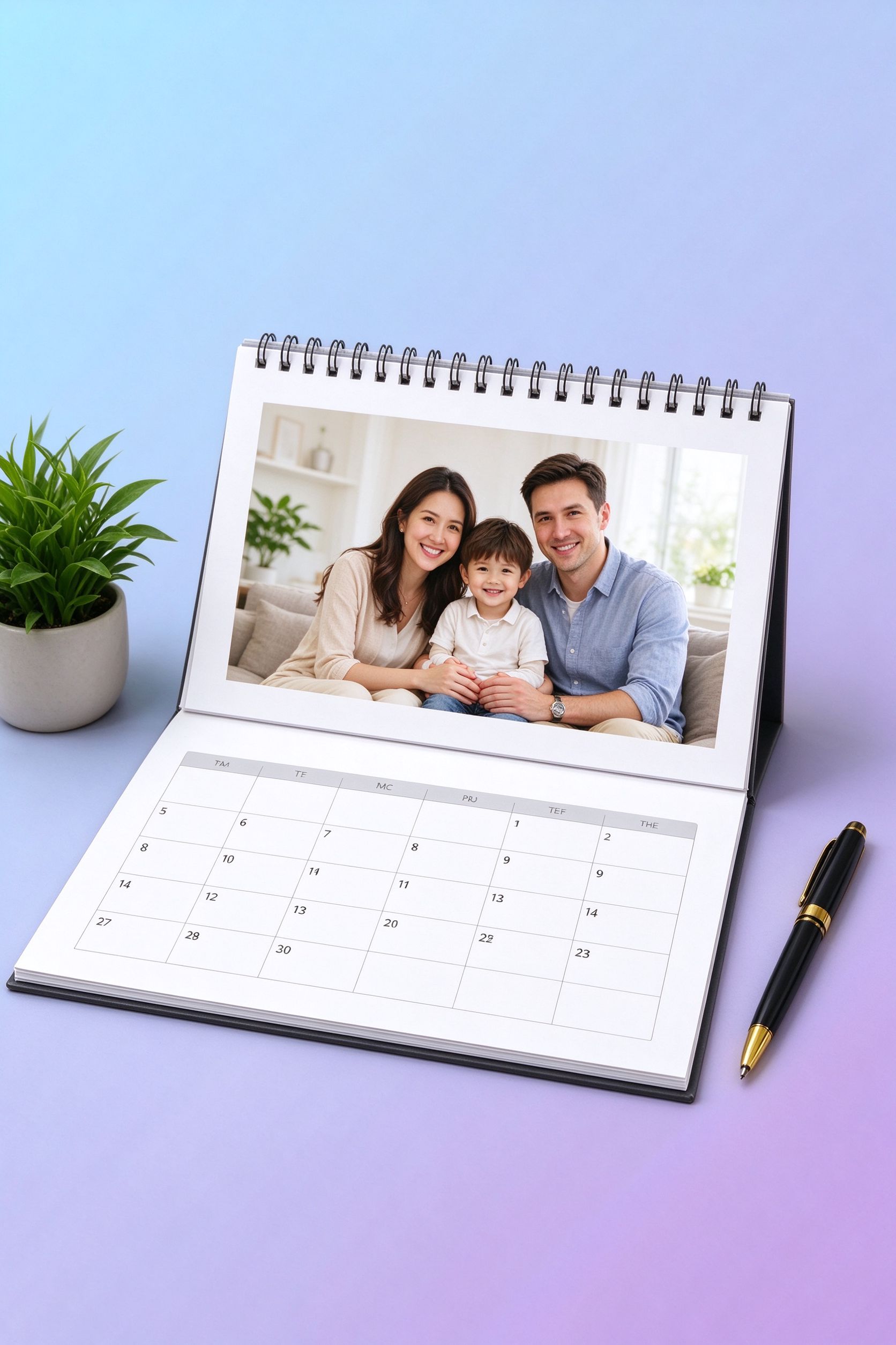Custom photo calendar