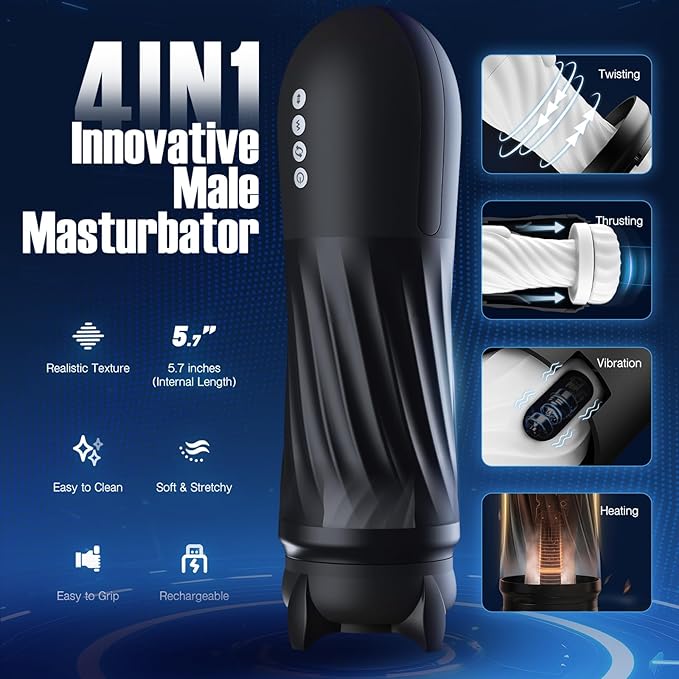 The Strongest Rocket🏆🏆 -- Fully Automatic Heated Masturbator for Men🔥🔥-suzhom