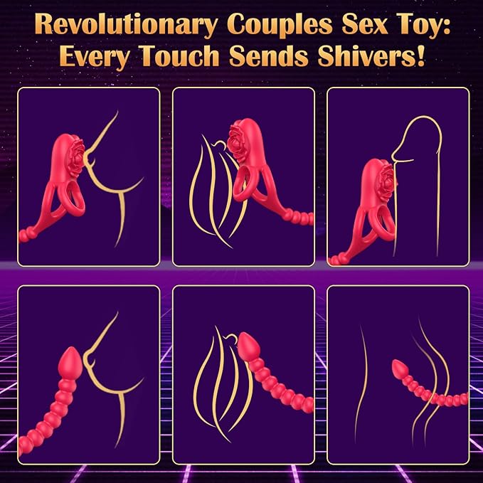 2025 New Sexual Experience💥💥 -- Rose Ring + Bead Butt Plug🌹🌹-suzhom