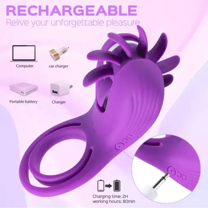 💥Passion Meet Performance series for couples -👑Roxy Vibrator Ring