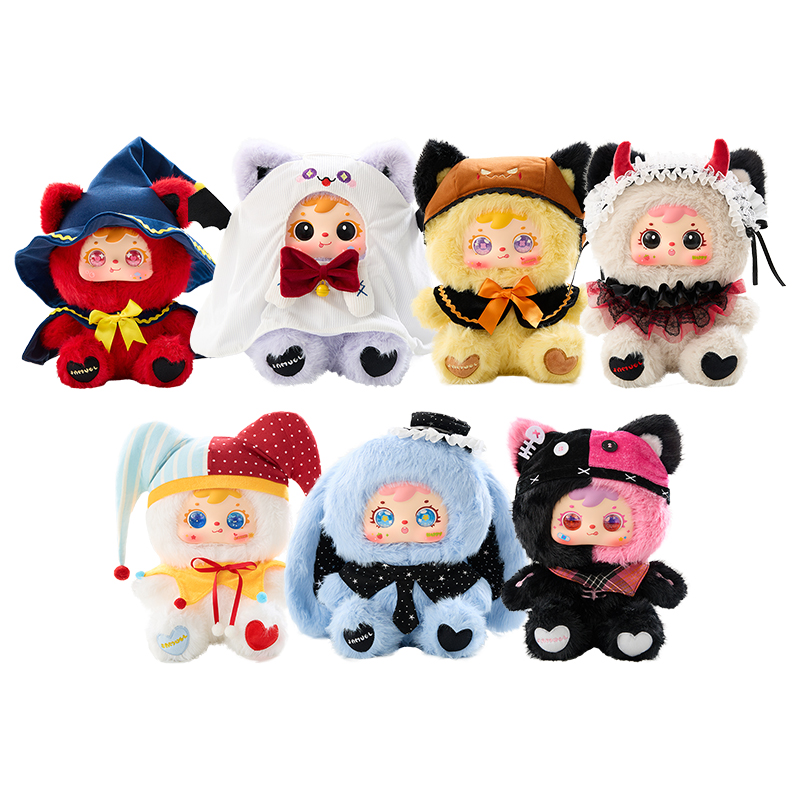 Samuel Troublemaker Diary 400% Plush Blind Box, Halloween Themed Collectible Vinyl Plush Doll
