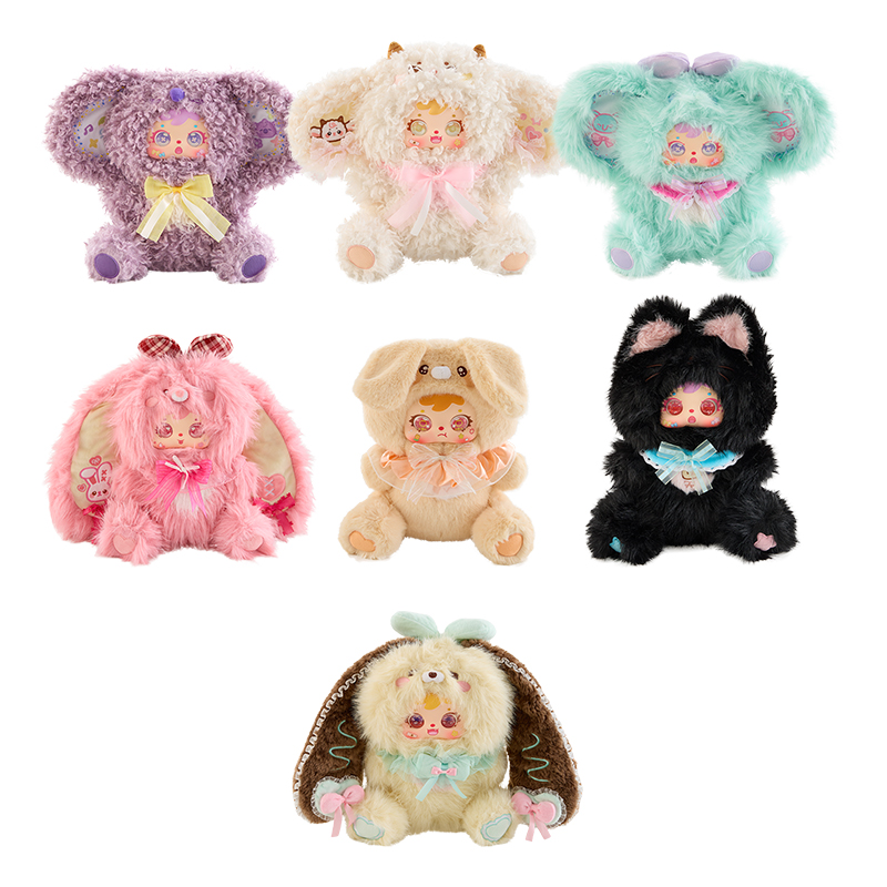 Samuel Dessert Story 680% Plush Blind Box, Rotatable 360° Eyeball Collectible Large Plush Doll