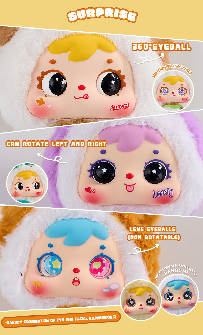 Samuel Chinese Zodiac Plush Blind Box, Removable Outfit Collectible Pendant Doll