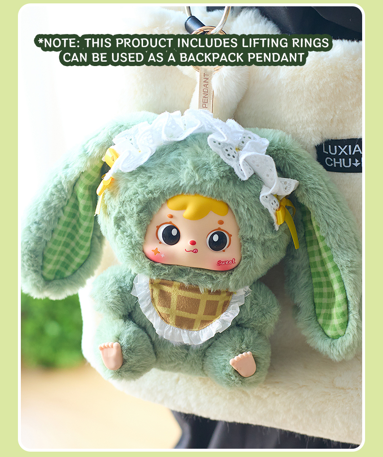 Samuel Mao Xiaotu Big Family Plush Pendant Blind Box, Cute Rabbit Keychain Collectible Doll