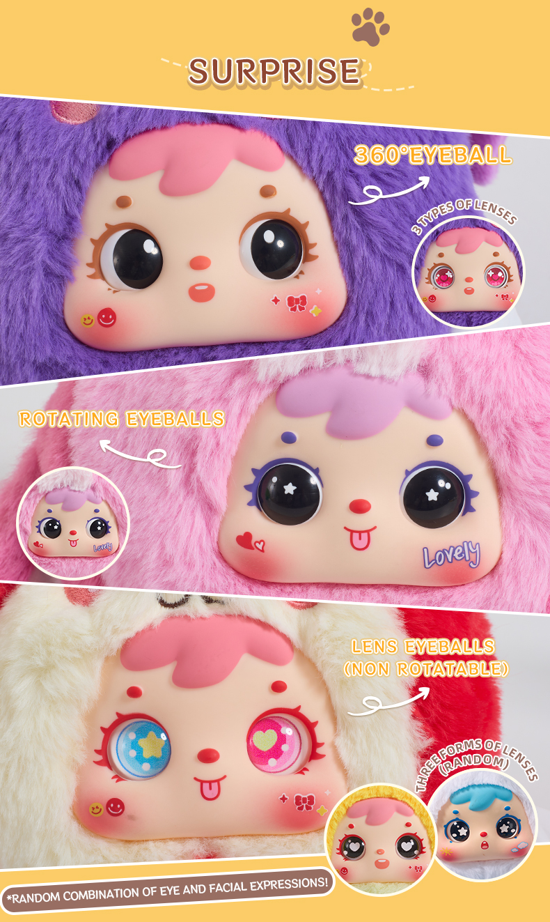 Samuel Fruit Animal Park Pendant Blind Box, Cute Plush Keychain Collectible Doll