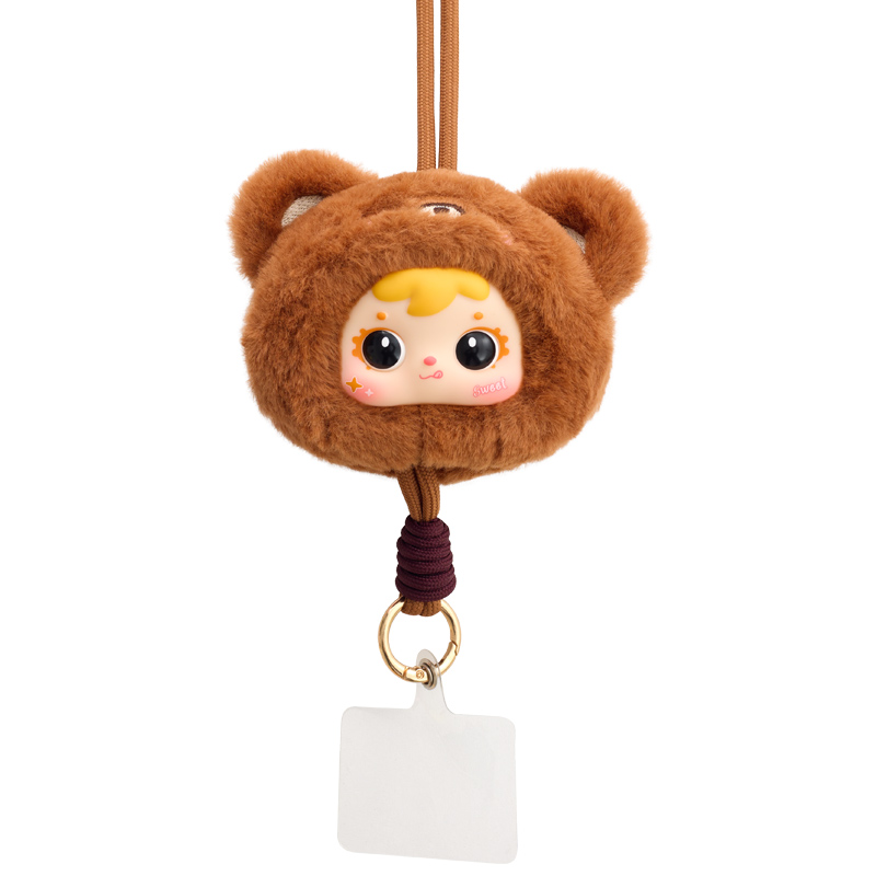 Samuel Cute Pet Paradise Plush Phone Lanyard Blind Box, Collectible Pet Doll Strap Charm