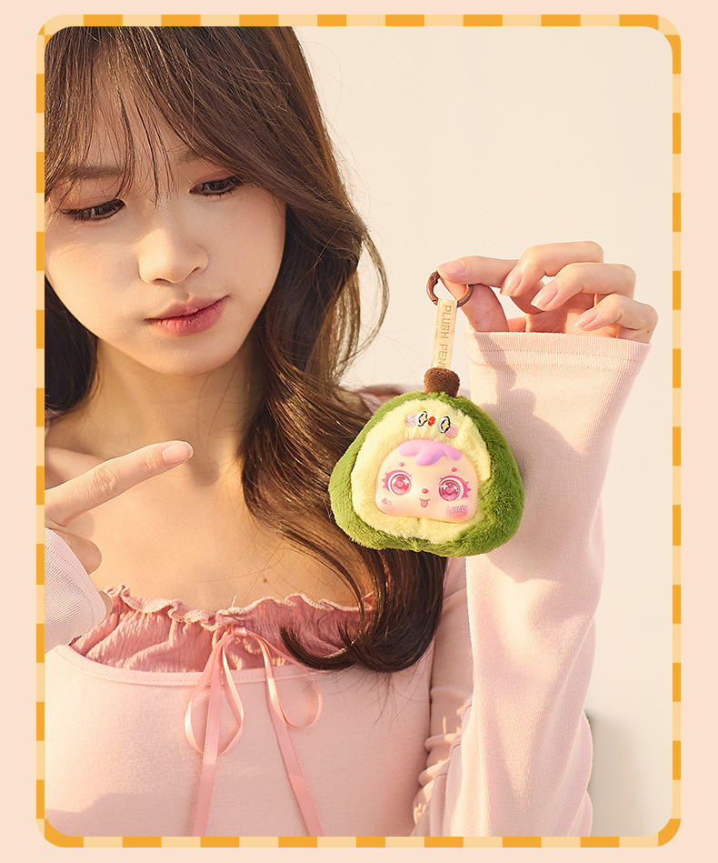 Samuel Heartbeat Series Plush Pendant Blind Box, Cute Fruit Collectible Keychain Doll