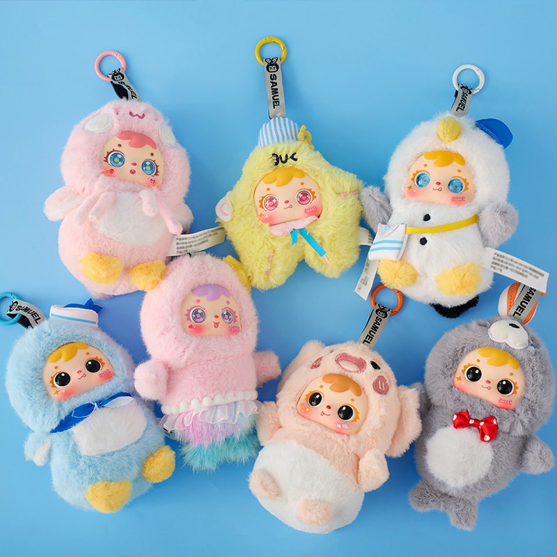 Samuel Plush Pendant Blind Box MR5028, Cute Collectible Doll Keychain with 3% Rare Hidden Variant, Ocean Story Series