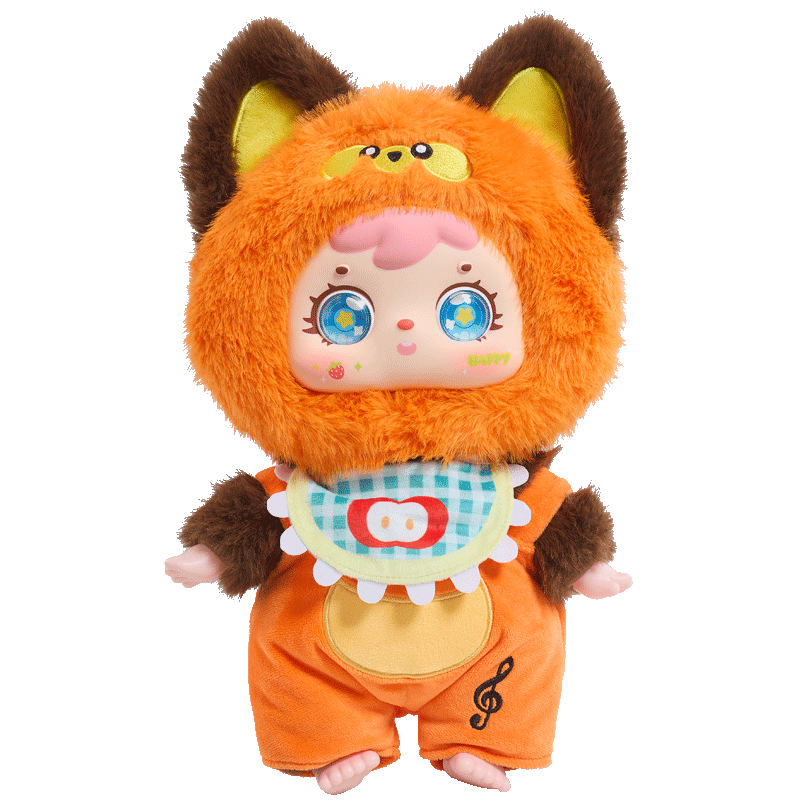 Samuel 400% Cute Pet Party Plush Blind Box, Collectible Vinyl Doll with 360° Rotatable Eyeballs