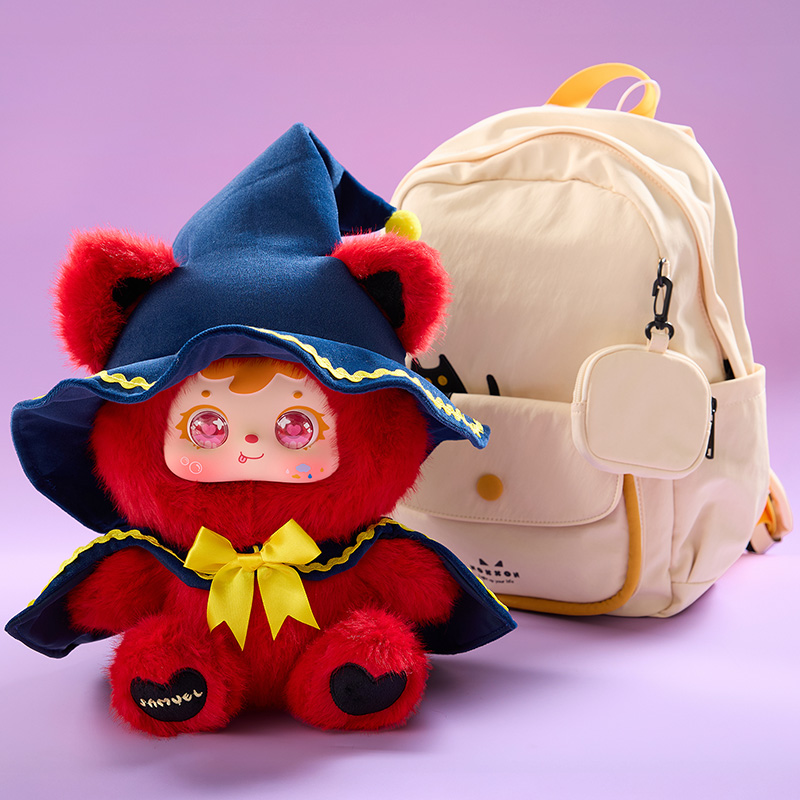 Samuel Troublemaker Diary 400% Plush Blind Box, Halloween Themed Collectible Vinyl Plush Doll