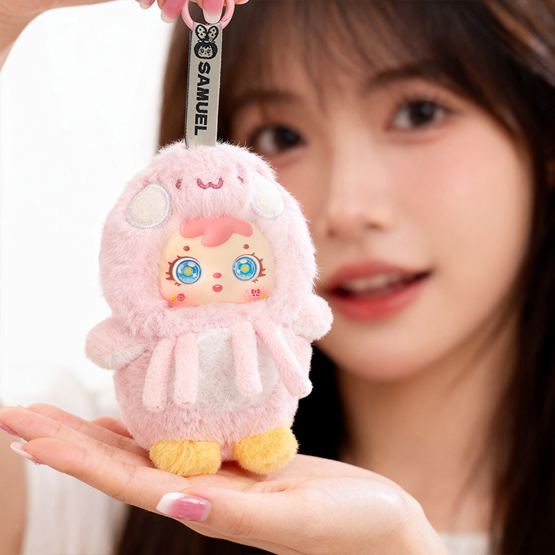 Samuel Plush Pendant Blind Box MR5028, Cute Collectible Doll Keychain with 3% Rare Hidden Variant, Ocean Story Series