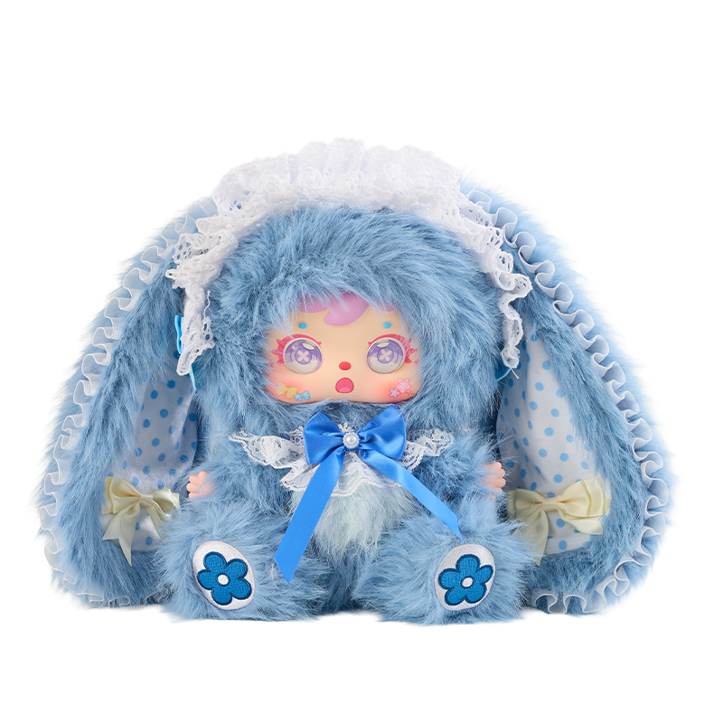 Samuel Rabbit and Fairy II 680% Plush Blind Box, Rotatable Eyeball Interchangeable Face Shell Collectible Doll