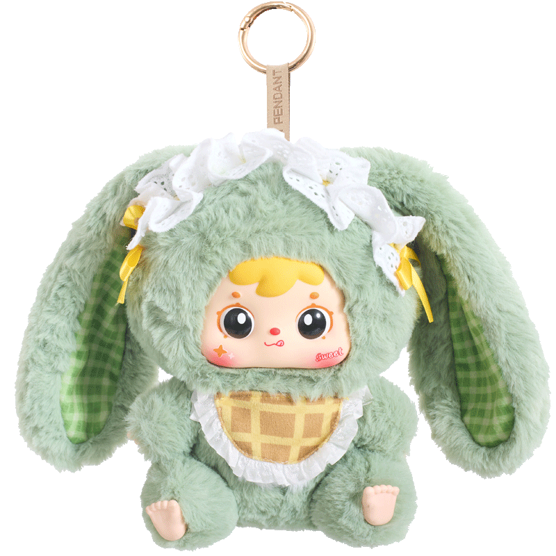 Samuel Mao Xiaotu Big Family Plush Pendant Blind Box, Cute Rabbit Keychain Collectible Doll