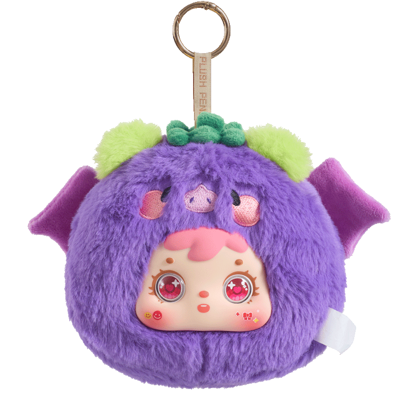 Samuel Fruit Animal Park Pendant Blind Box, Cute Plush Keychain Collectible Doll