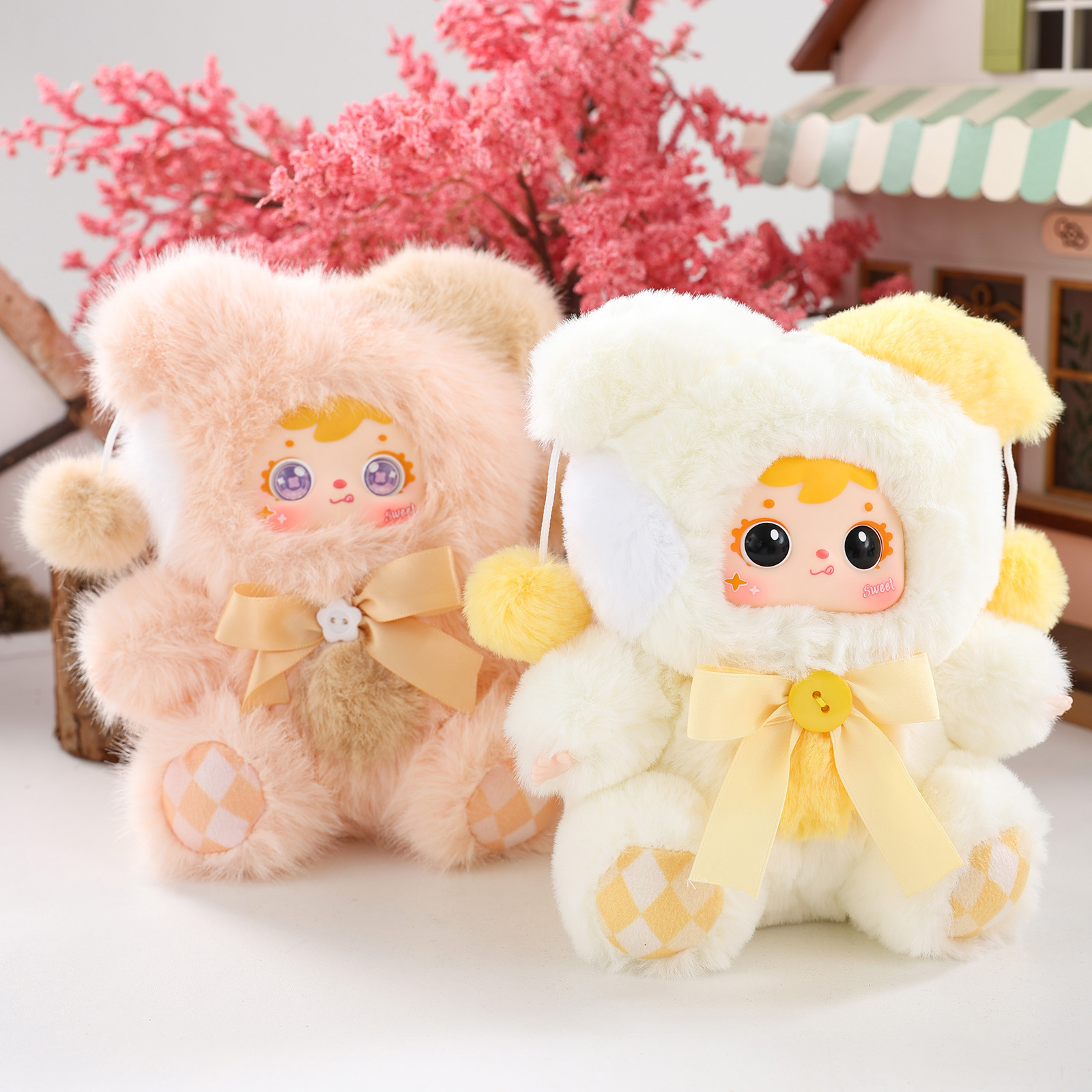 Samuel Good Times Series Plush Blind Box, Rotatable Eyeball Collectible Doll