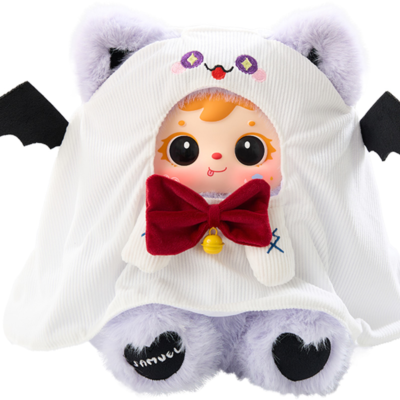 Samuel Troublemaker Diary 400% Plush Blind Box, Halloween Themed Collectible Vinyl Plush Doll