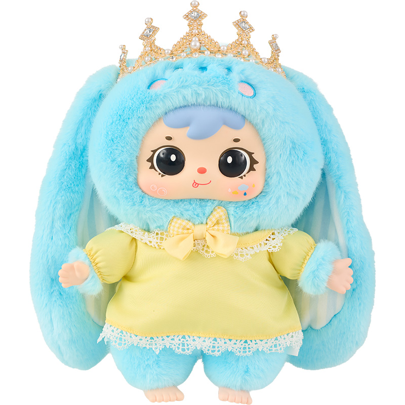 Samuel Crown Rabbit 400% Plush Blind Box, Cute Collectible Vinyl Doll Keychain Ornament