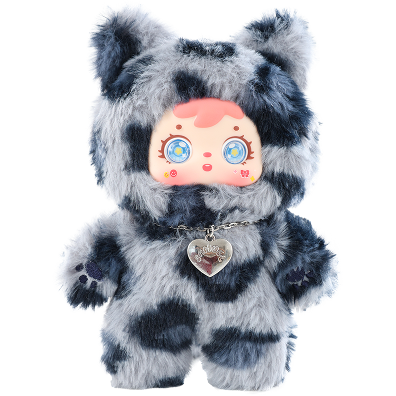 Samuel Meow's Cool Moment Plush Blind Box, Rotatable 360‑Degree Eye Collectible Doll Keychain