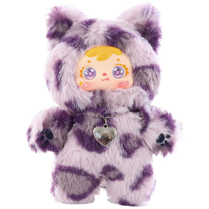 Samuel Meow's Cool Moment Plush Blind Box, Rotatable 360‑Degree Eye Collectible Doll Keychain
