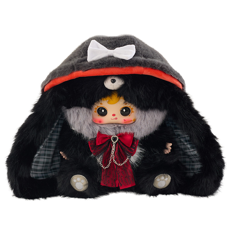 Samuel Velvet Ear 800% Plush Blind Box, Rotatable Eyeball Interchangeable Face Shell Collectible Doll