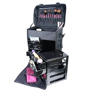 kit de nail art pinceaux, mallette de voyage, maquillage NYX HD, masque pour les yeux, faux vernis à ongles, organisateur de salle de bain