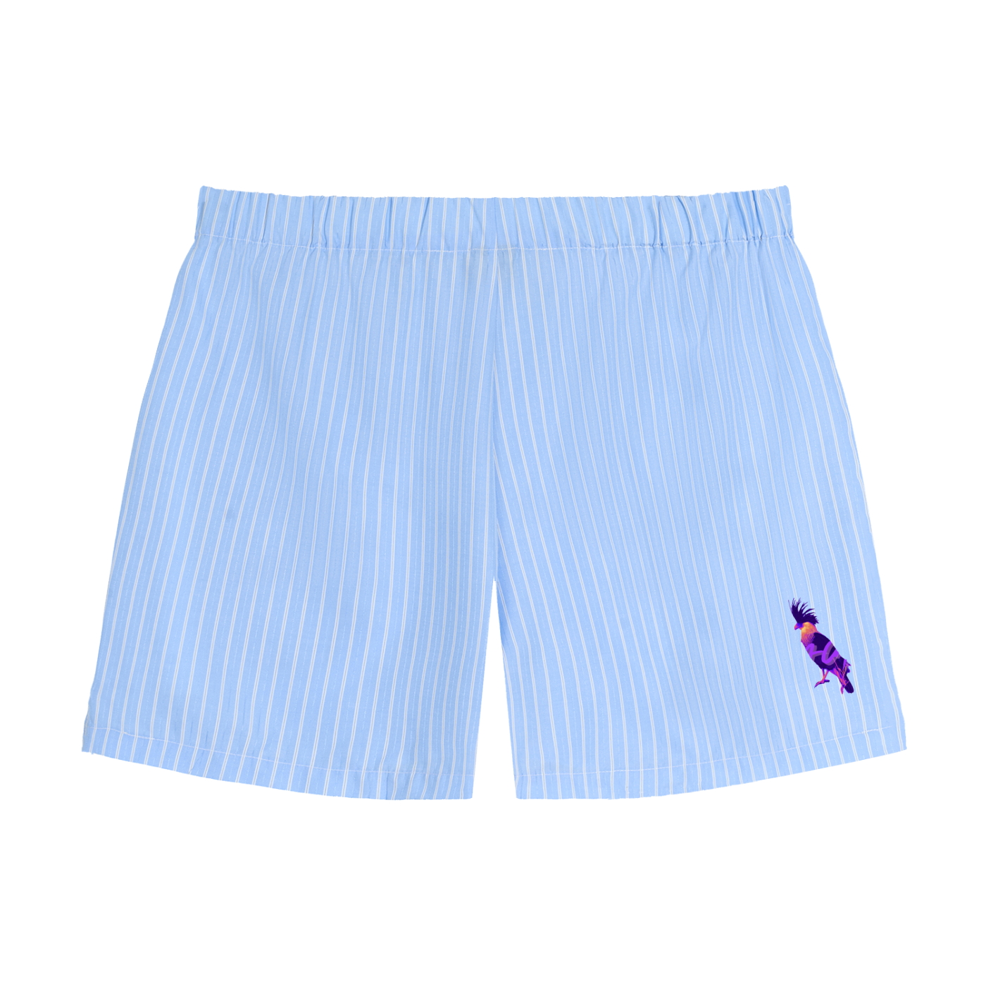 Striped Elastic Waist Shorts