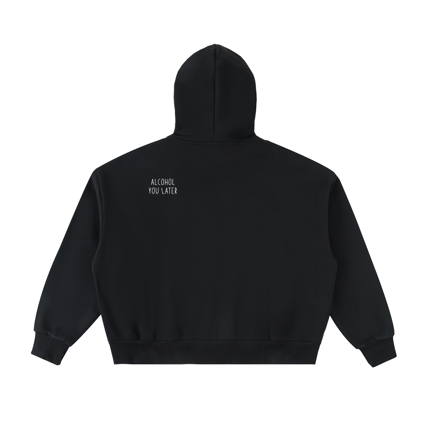 Fleeced Full-Zip Boxy Hoodie