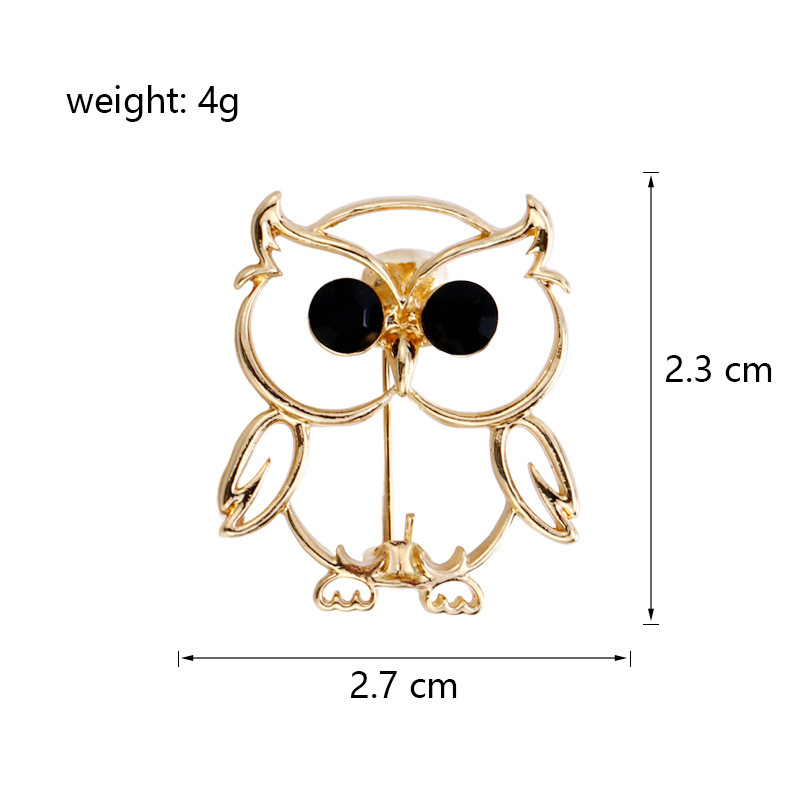 Wholesale Hollow Owl Brooch & Lapel Pin, Minimalist Metal Decorative Pin