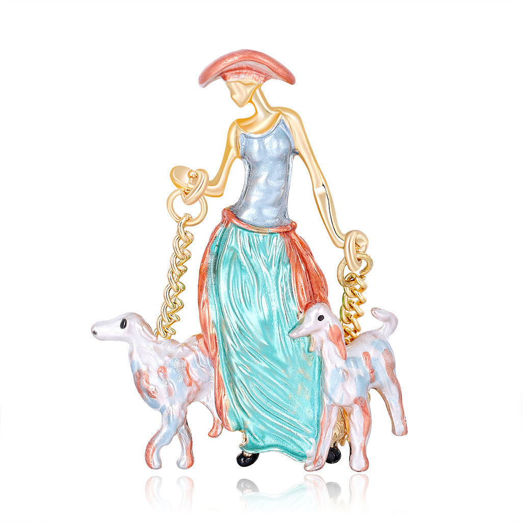 Figure Brooches, Pins & Badges