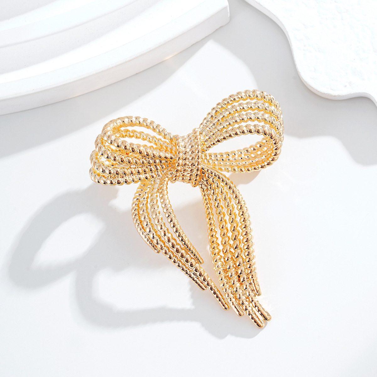 Wholesale Bowknot Brooch & Lapel Pin, Hollow Metal Bow Decorative Pin