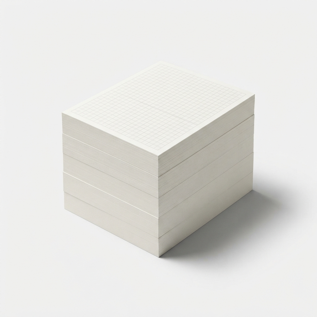 Ivory A5 grid refill paper for planners