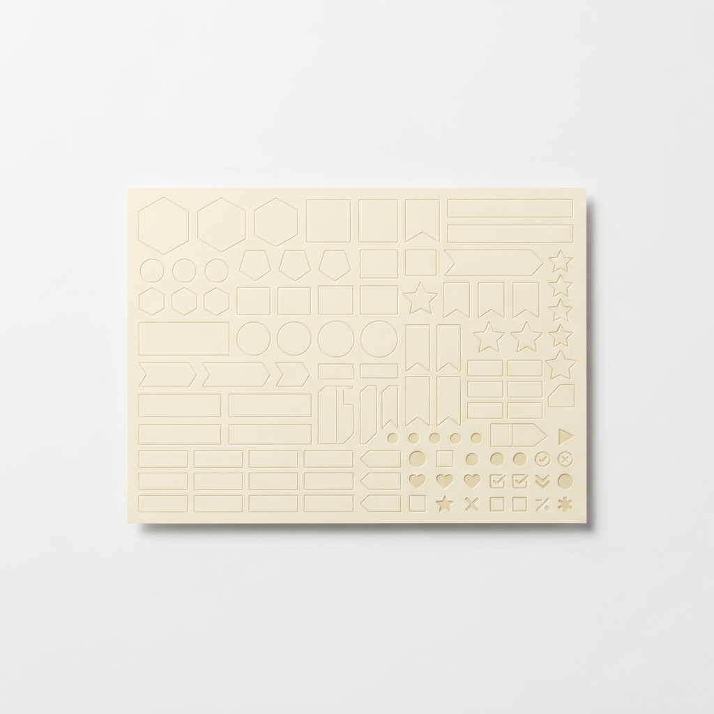 Planner sticker sheets in soft colors
