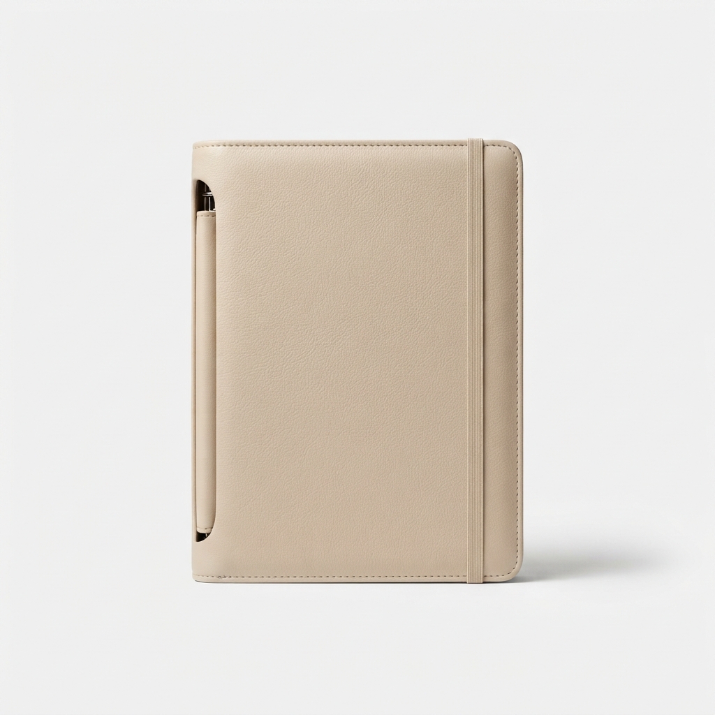 Beige A5 planner binder for organized mothers