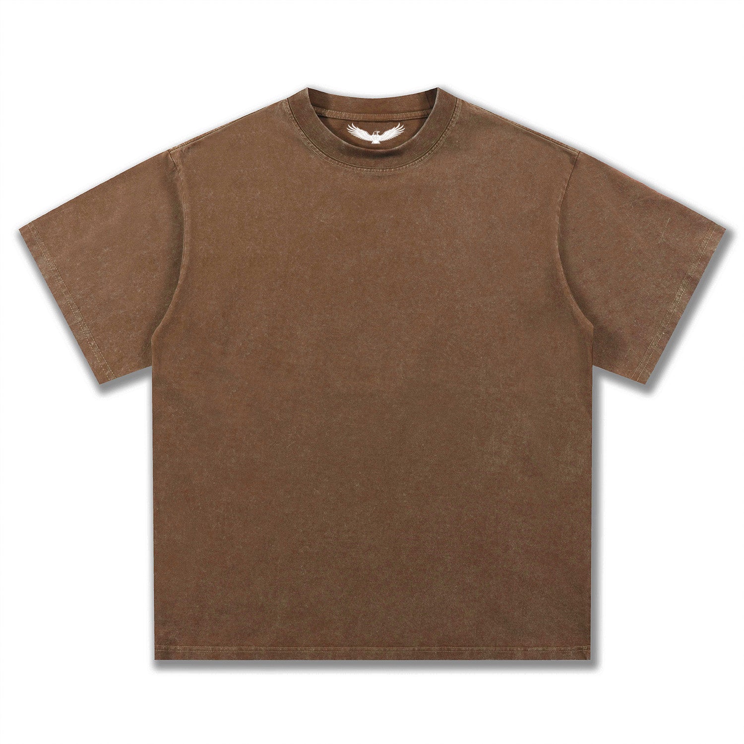 WASHED BROWN T-SHIRT（This item must be purchased together with a design from our store.）