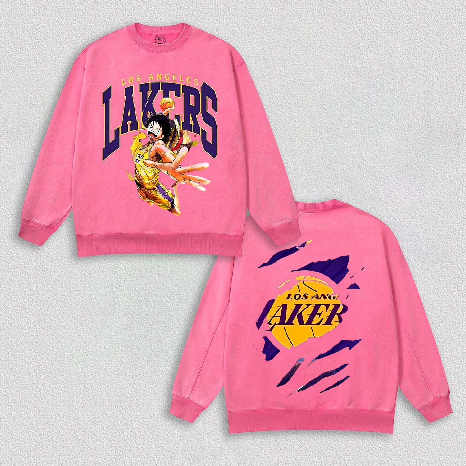 LUFFY TEE丨LAKERS X ONE PIECE HOODIES-DS