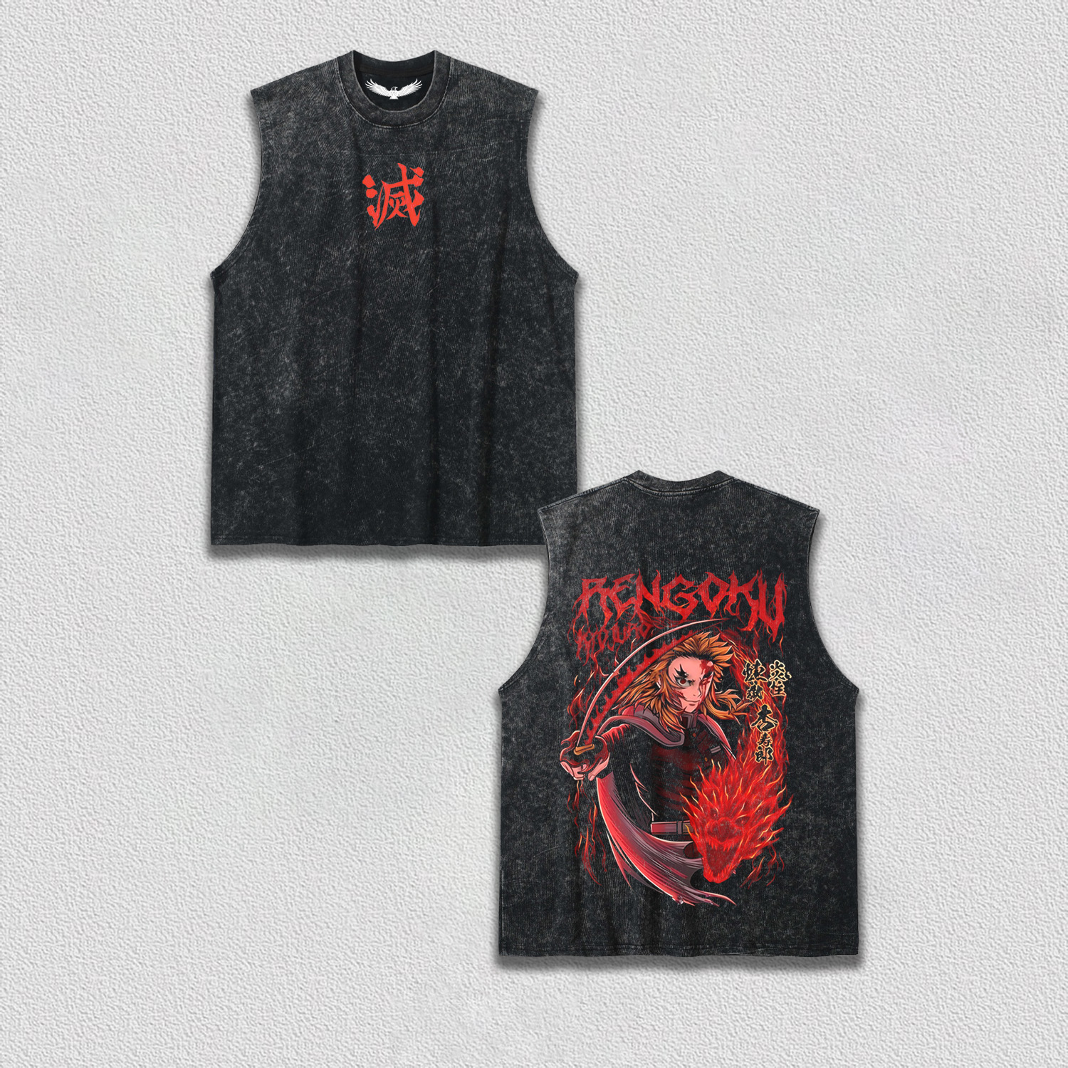 KYOJURO RENGOKU DEMON SLAYER OVERSIZED T-SHIRT-[DS]