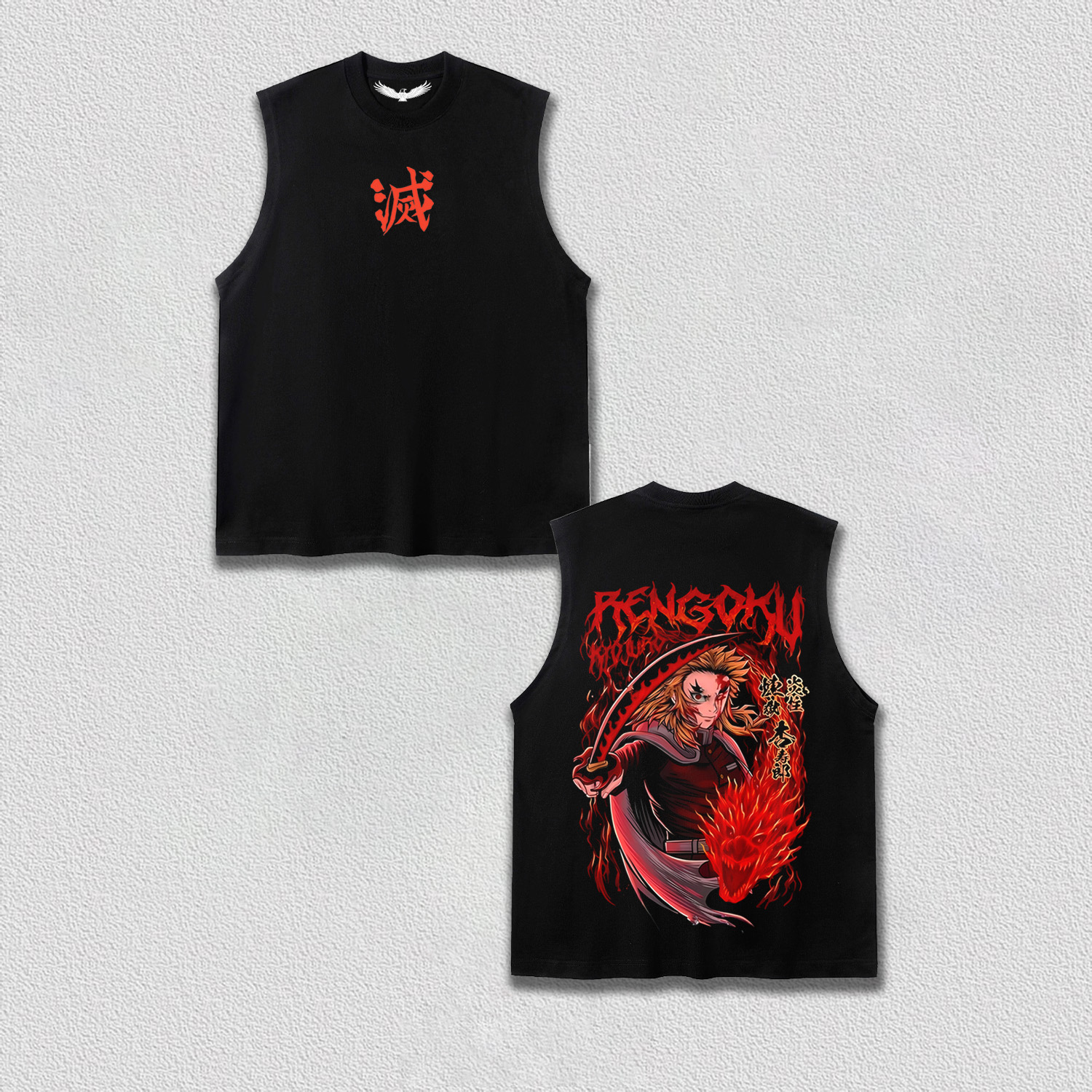 KYOJURO RENGOKU DEMON SLAYER OVERSIZED T-SHIRT-[DS]