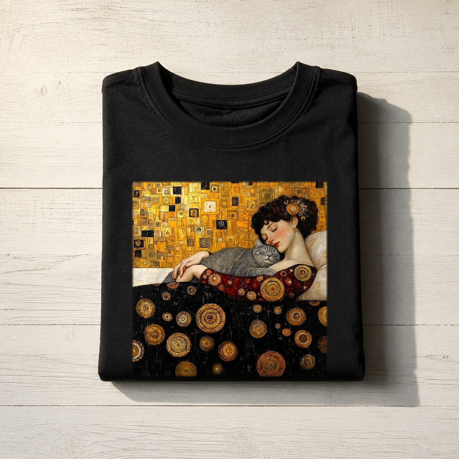 The Golden Sleep: Klimt's Feline Companion