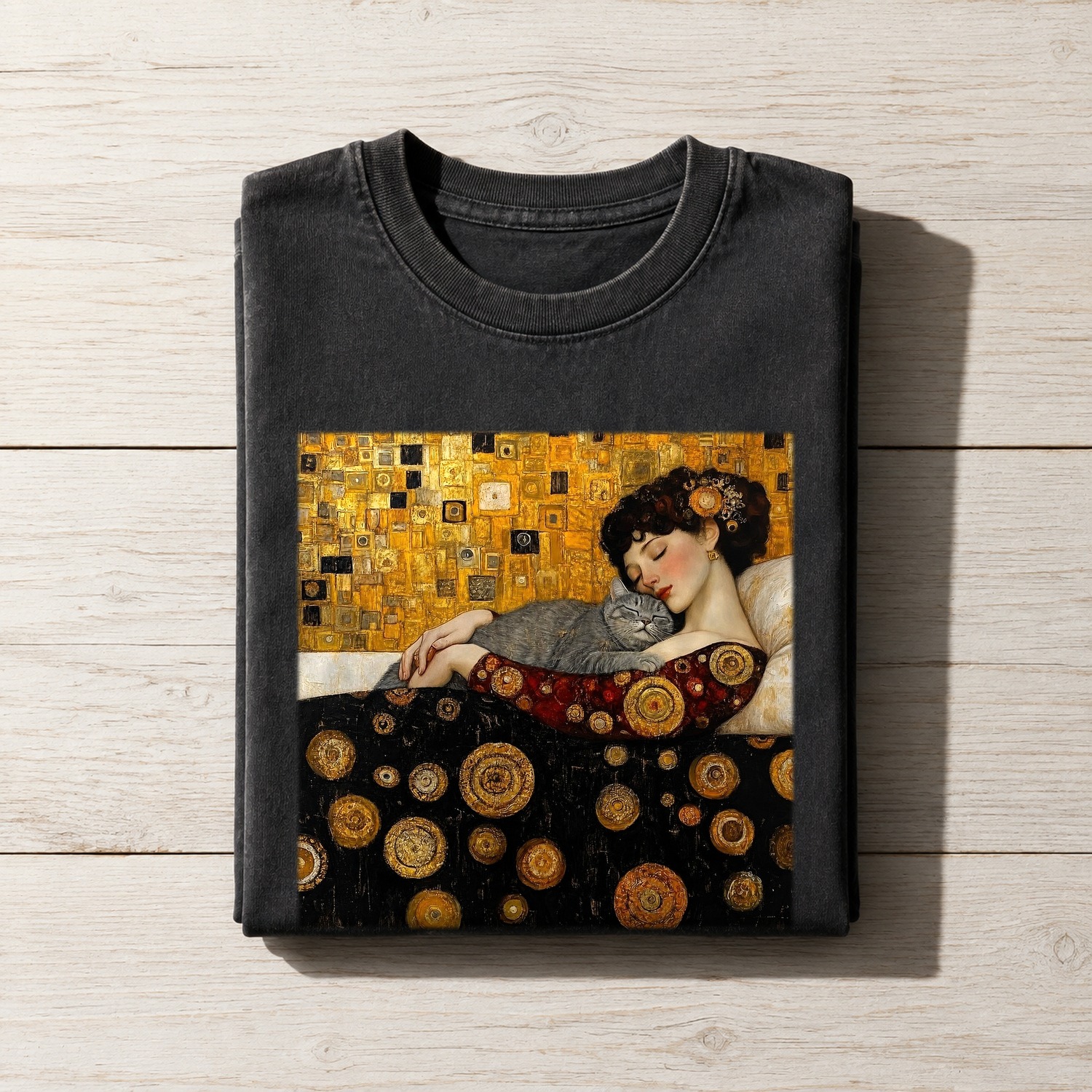 The Golden Sleep: Klimt's Feline Companion
