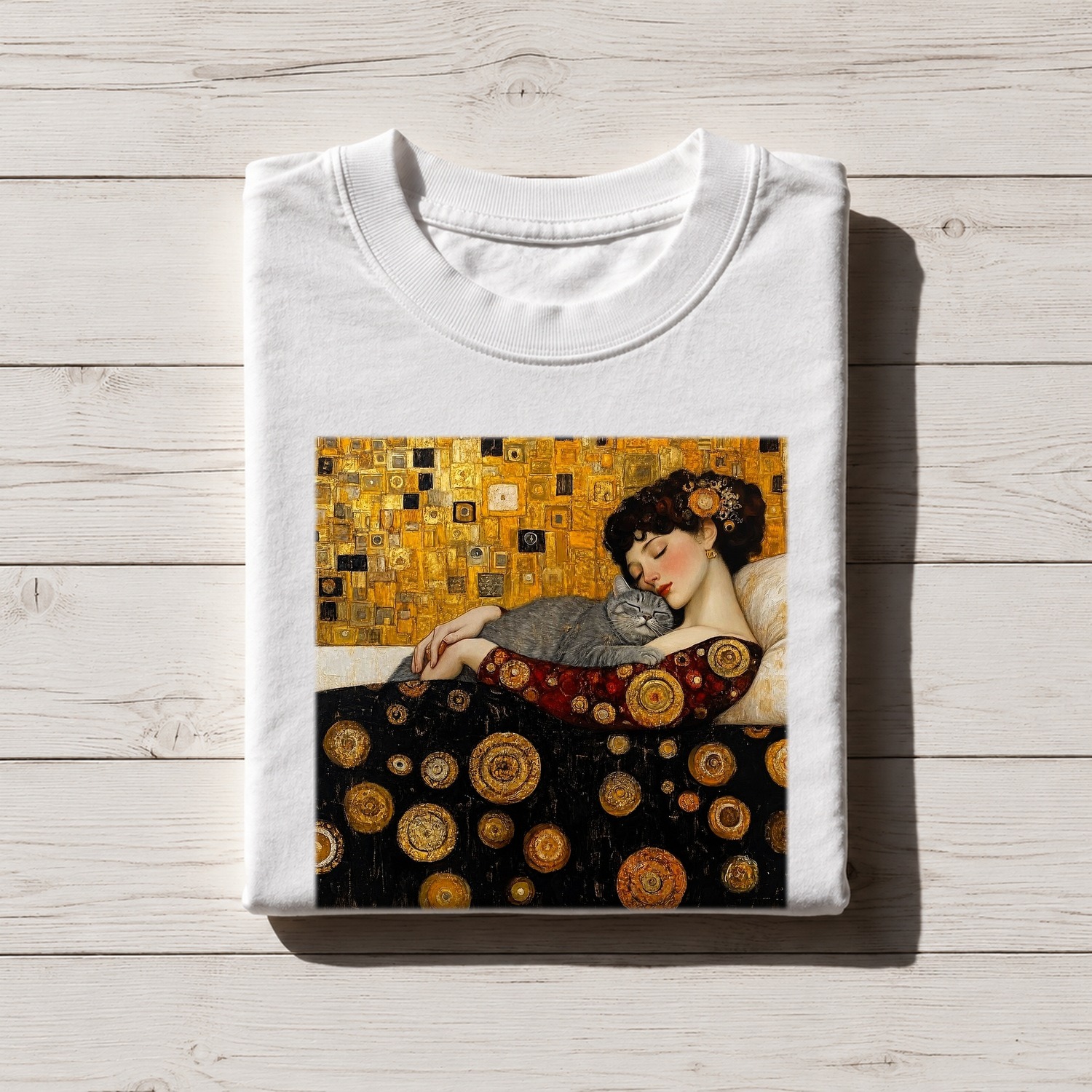 The Golden Sleep: Klimt's Feline Companion