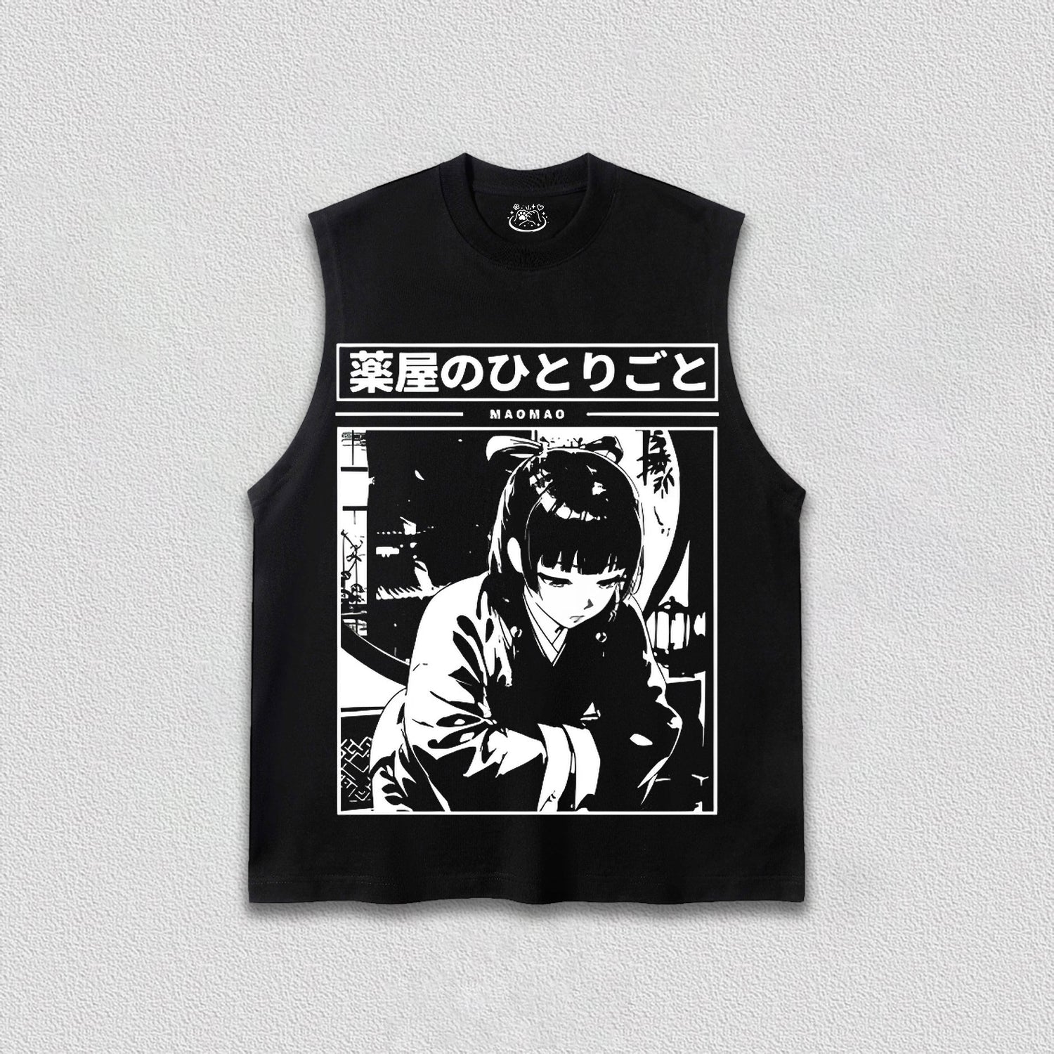 Maomao Black and White T-Shirt