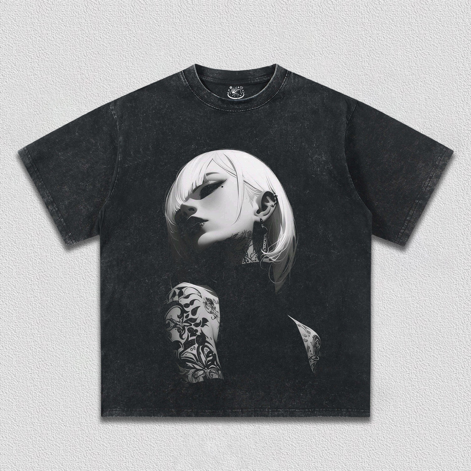 Anime Girl Tattoo T-shirt