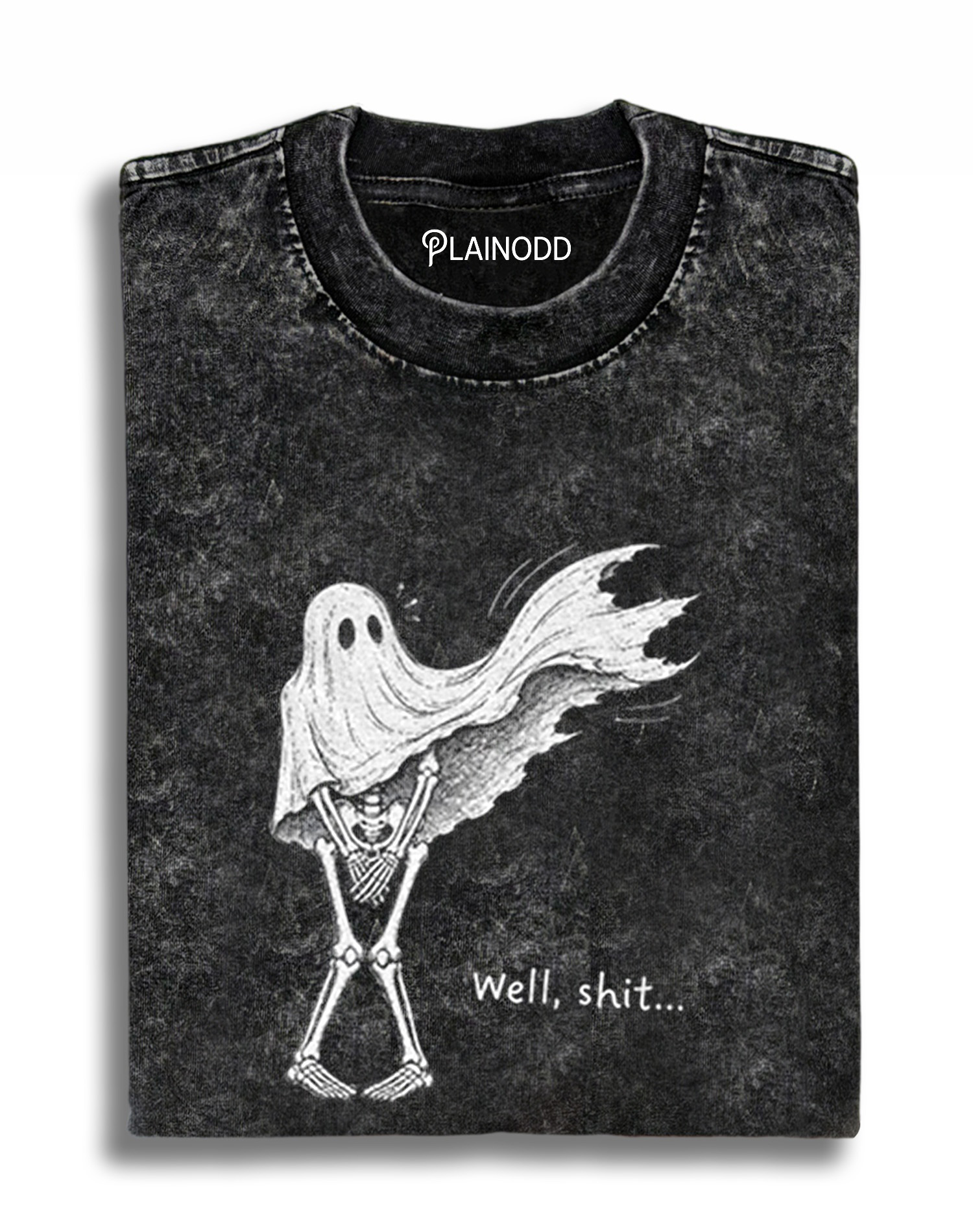Well Shit Funny Skeleton dark humor Halloween