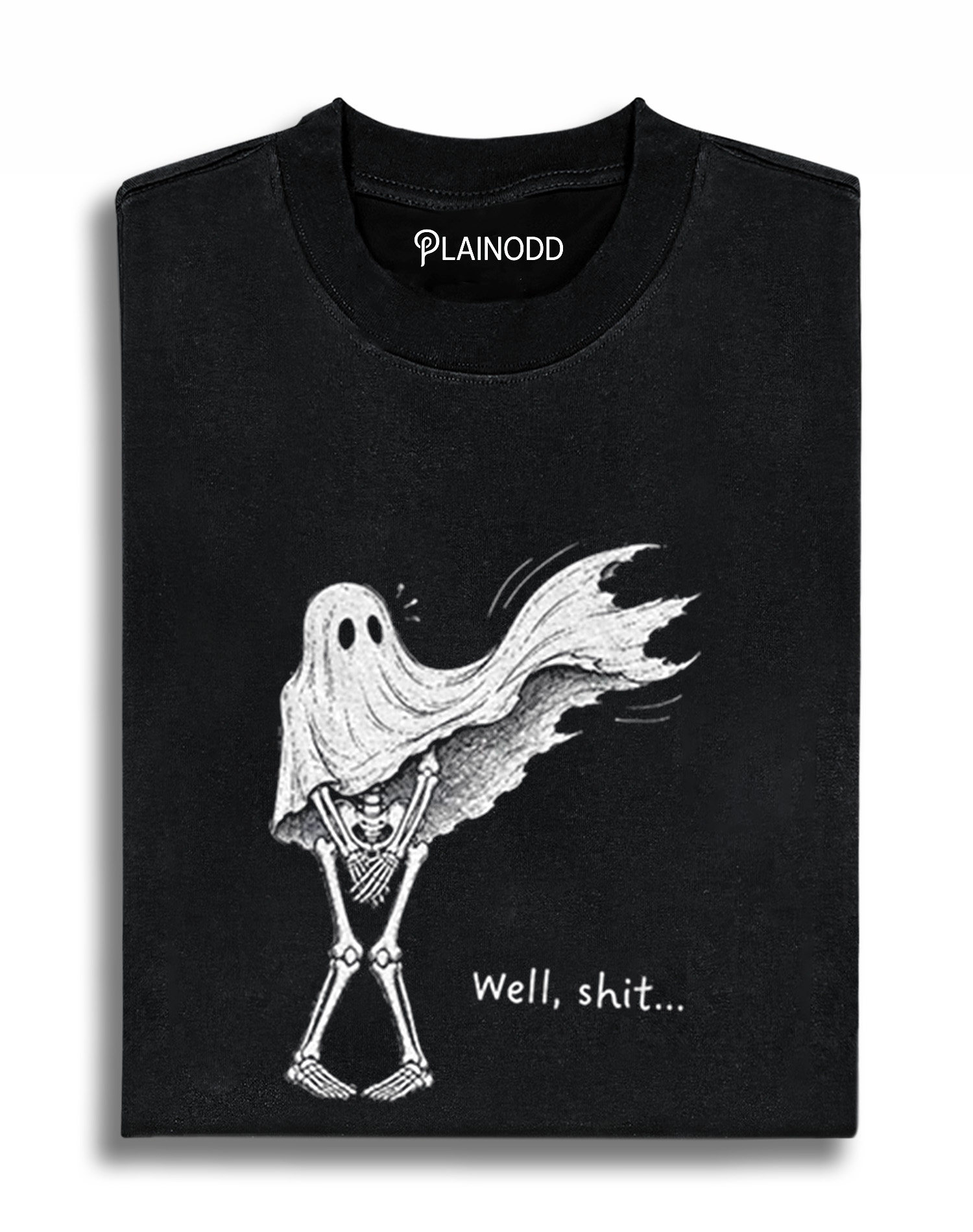 Well Shit Funny Skeleton dark humor Halloween
