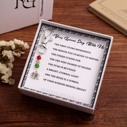 Your Lessons Stay With Me Poem & Charm, Book