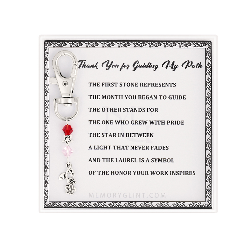 Thank You for Guiding My Path Poem & Charm, Laurel